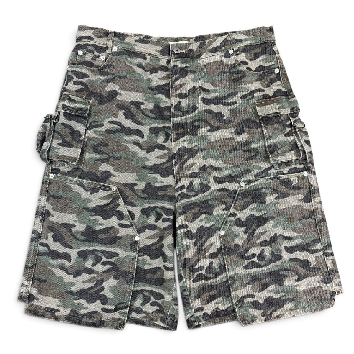 Daven Homme Double Knee Hellen Camo Shorts