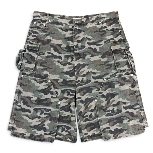 Daven Homme Double Knee Hellen Camo Shorts