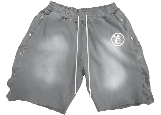 Hellstar Breakaway Snap Shorts Grey - Used/Worn