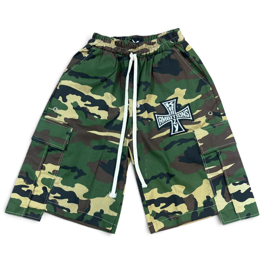 Krazy Ambitions Camo Cargo Shorts