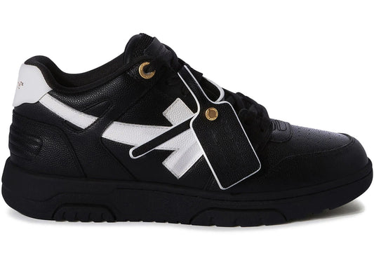 OFF-WHITE Out Of Office "OOO" Low Tops Black White Gold - Used / rep box