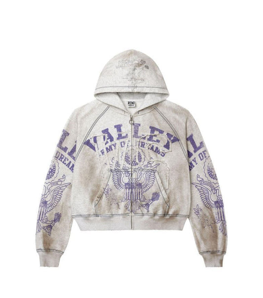 Vale Forever Army Zip Up Grey