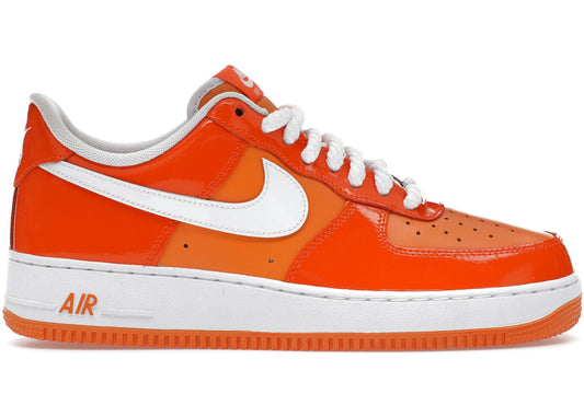 Nike Air Force 1 Low '07 Orange White Patent - New with box