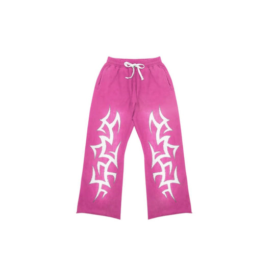 Awoken Dreams Pink Patchwork Sweatpants