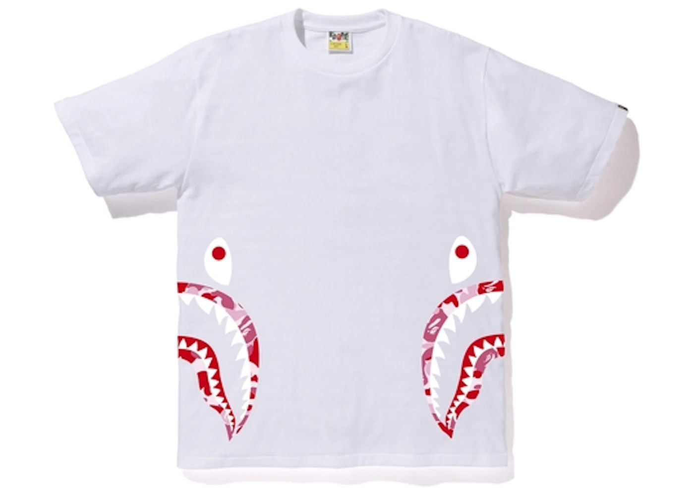 BAPE ABC Side Shark Tee White/Pink