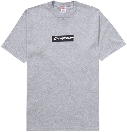 Supreme Futura Box Logo Tee Heather Grey