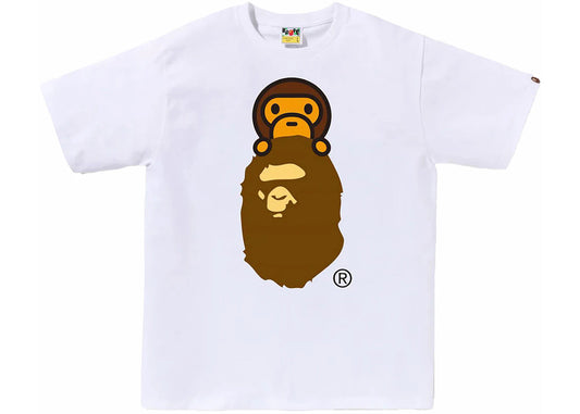 BAPE Milo On Ape Head Tee White