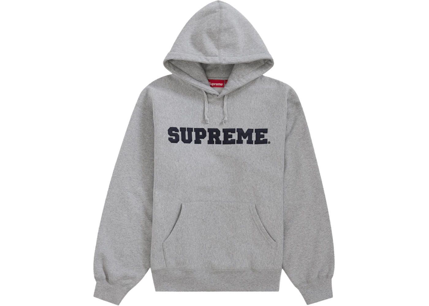 Supreme Collegiate Hooded Sweatshirt Heather Grey