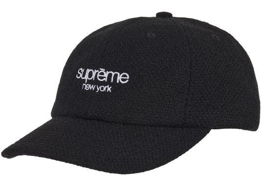 Supreme Harris Tweed 6-Panel Hat (FW25) Black
