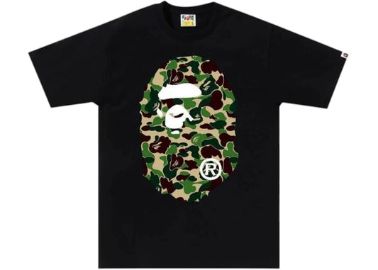 BAPE ABC Camo Big Ape Head Tee Black/Green - Used/Worn