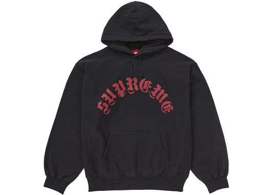 Supreme Printed Arc Hooded Sweatshirt Black