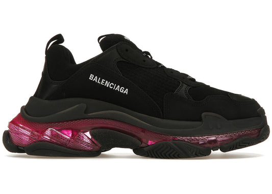 Balenciaga Triple S Clear Sole Neon Pink size 11 - Used / rep box