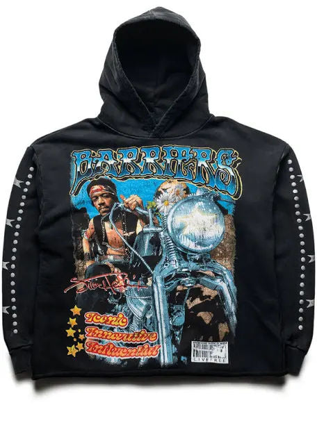 Barriers Worldwide Jimi Hendrix Ezy Ryder Hoodie - new with tags