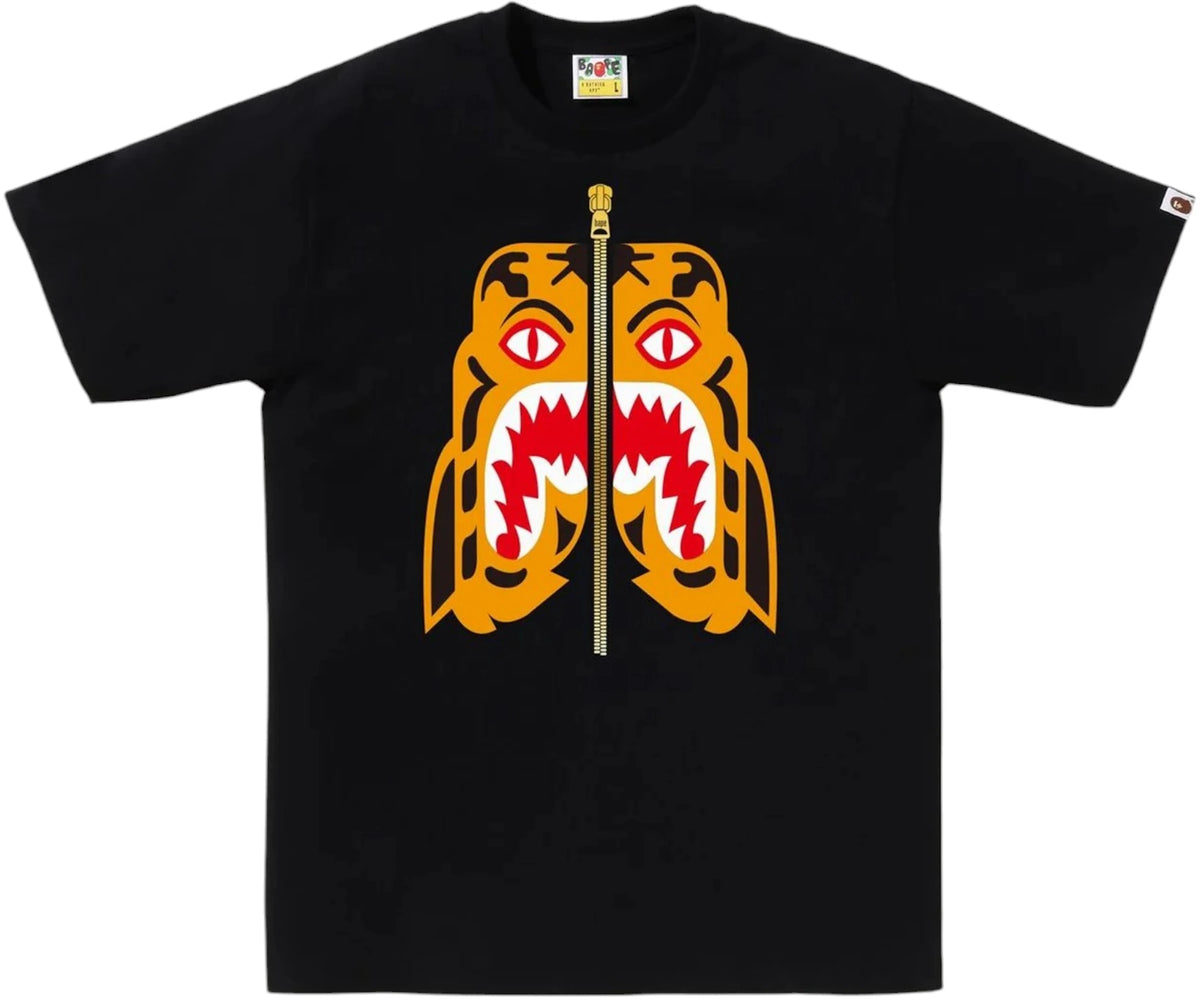 BAPE Colors Tiger Tee Tee Black