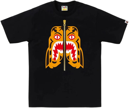 BAPE Colors Tiger Tee Tee Black