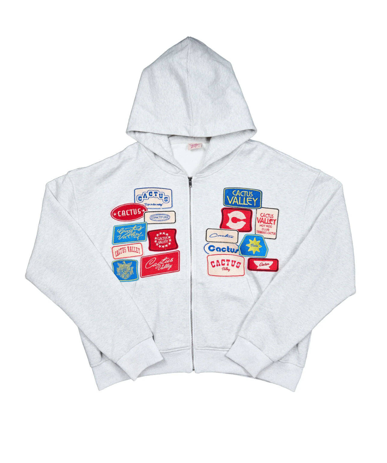 AZVA Grey Roadside Zip Up Hoodie