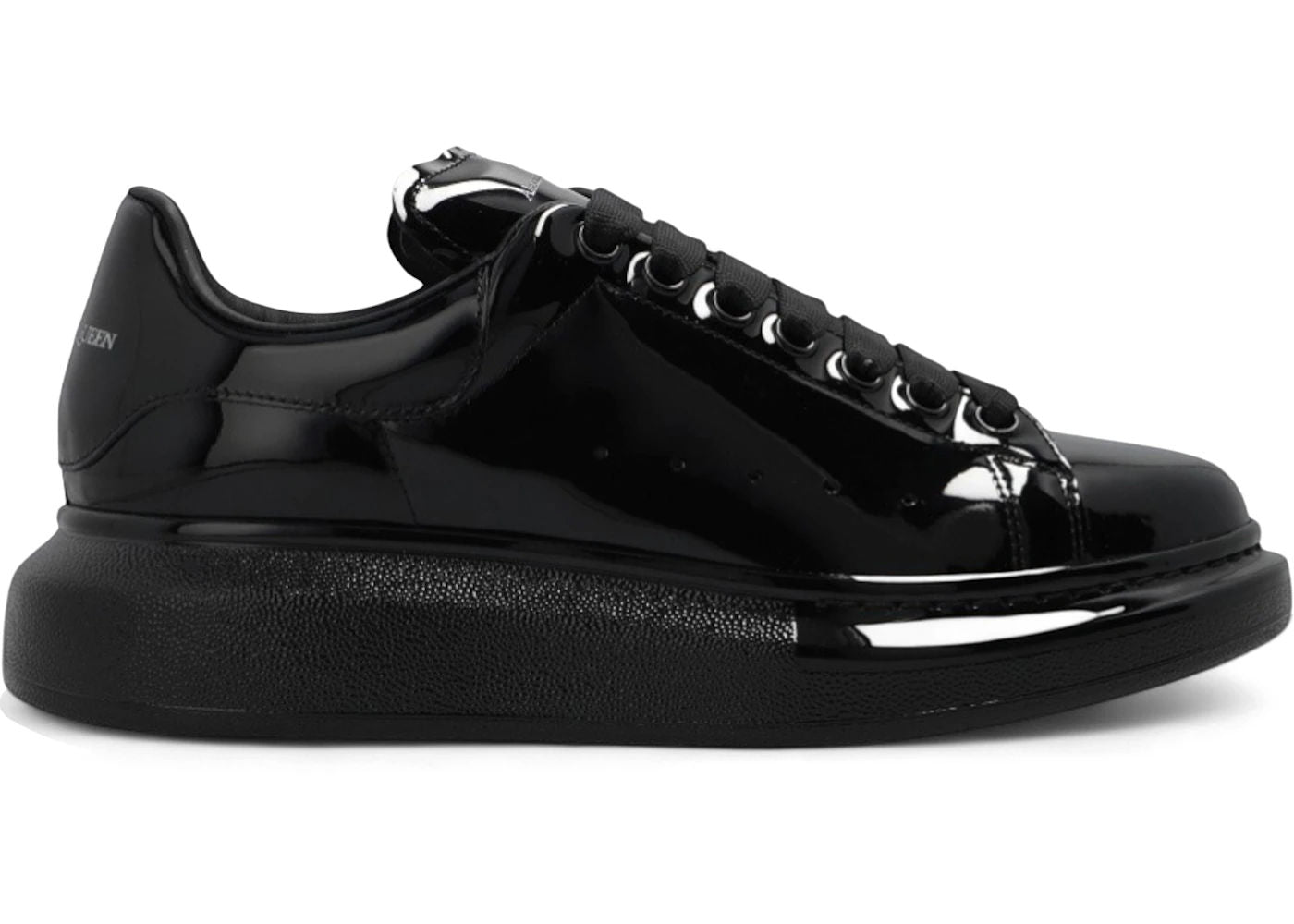 Alexander McQueen Oversized Black Patent Leather (Women's)