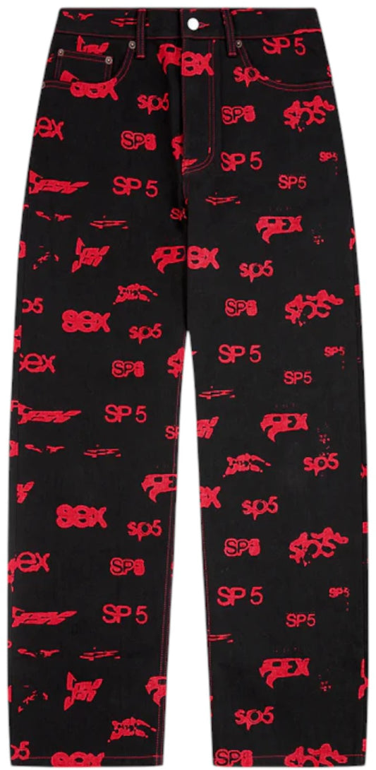 Sp5der 5EX AOP Denim Black