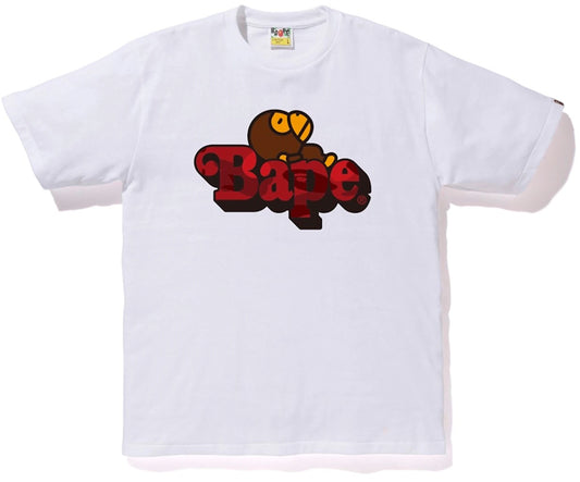 BAPE Color Camo Milo On Bape Tee White/Red