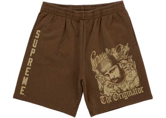 Supreme DJ Screw Sweatshort Brown - new with tags