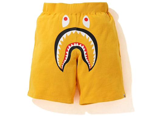 BAPE Shark Wide Sweatshort Yellow - Used/Worn