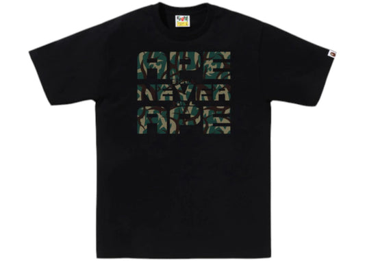 BAPE Trial Camo Asnka Tee Black/Green - New W/ Tags