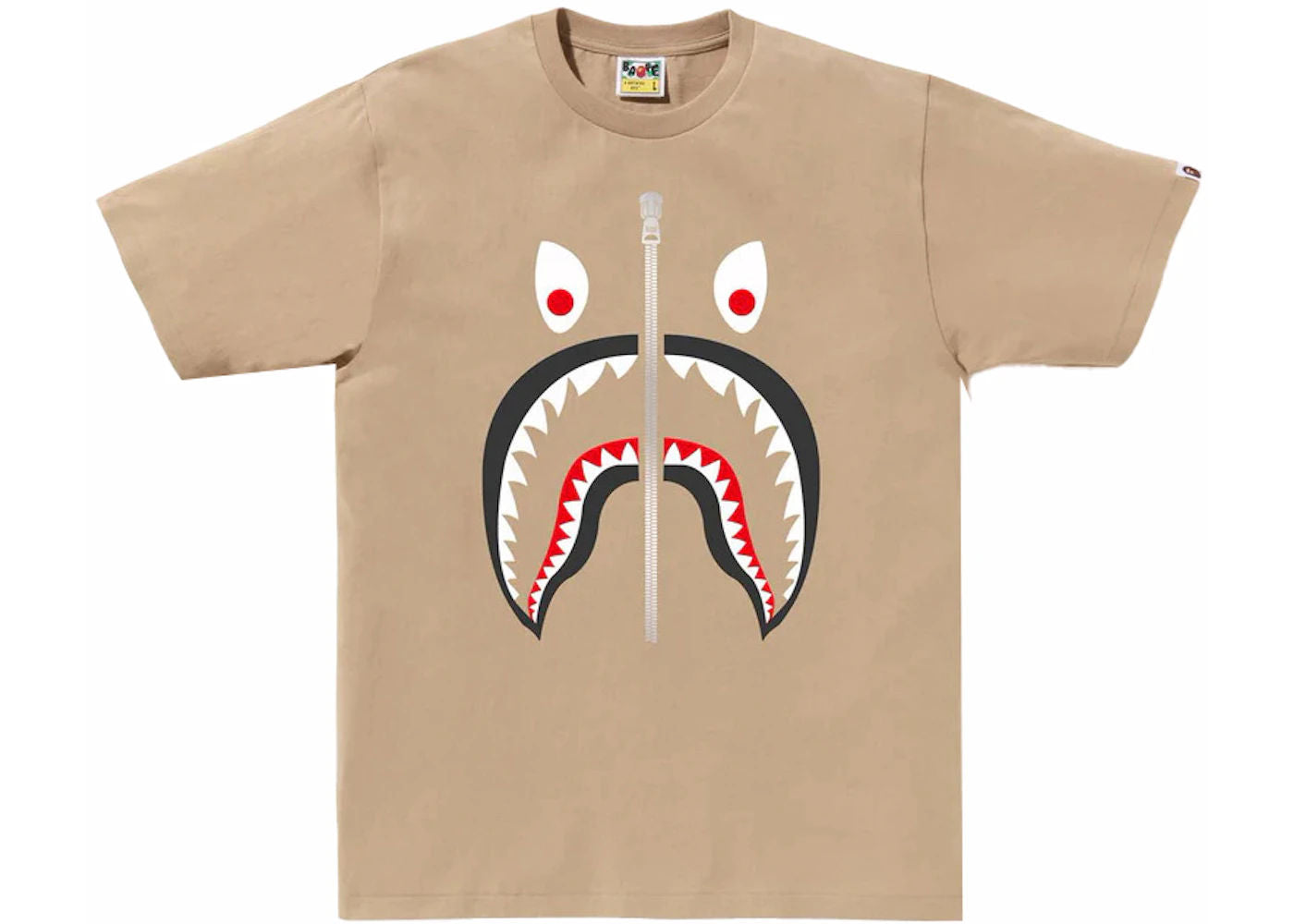 BAPE Mad Shark Tee Beige