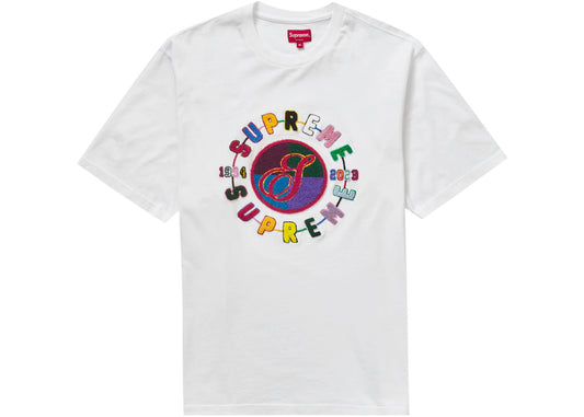 Supreme Chenille Crest S/S Top White size M - Used/Worn