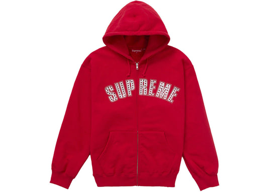Supreme b.b. Simon Zip Up Hooded Sweatshirt Red
