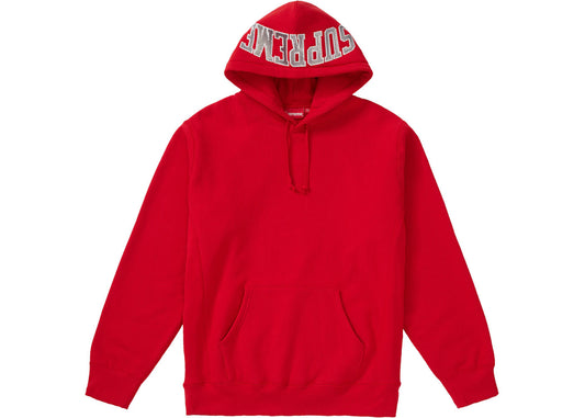 Supreme Sequin Arc Hooded Sweatshirt Red - Used/Worn
