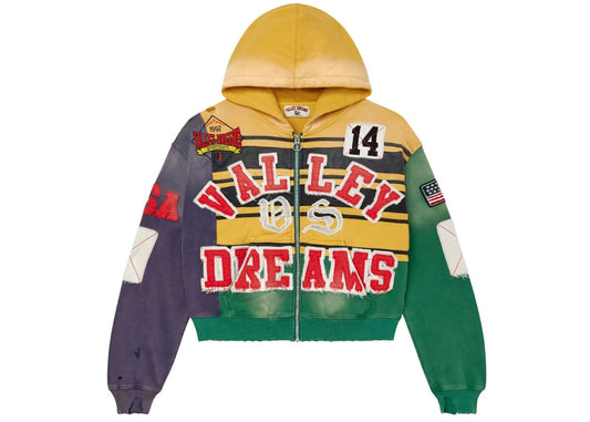 Vale Forever Collage Zip Up Top Mardi Gras