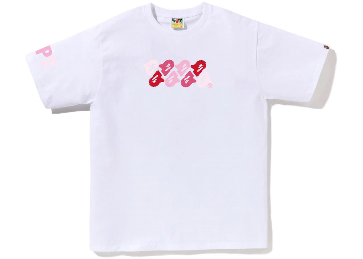 BAPE ABC Camo Tee White/Pink