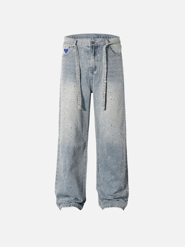 Aelfric Eden Rhinestone Baggy Jeans