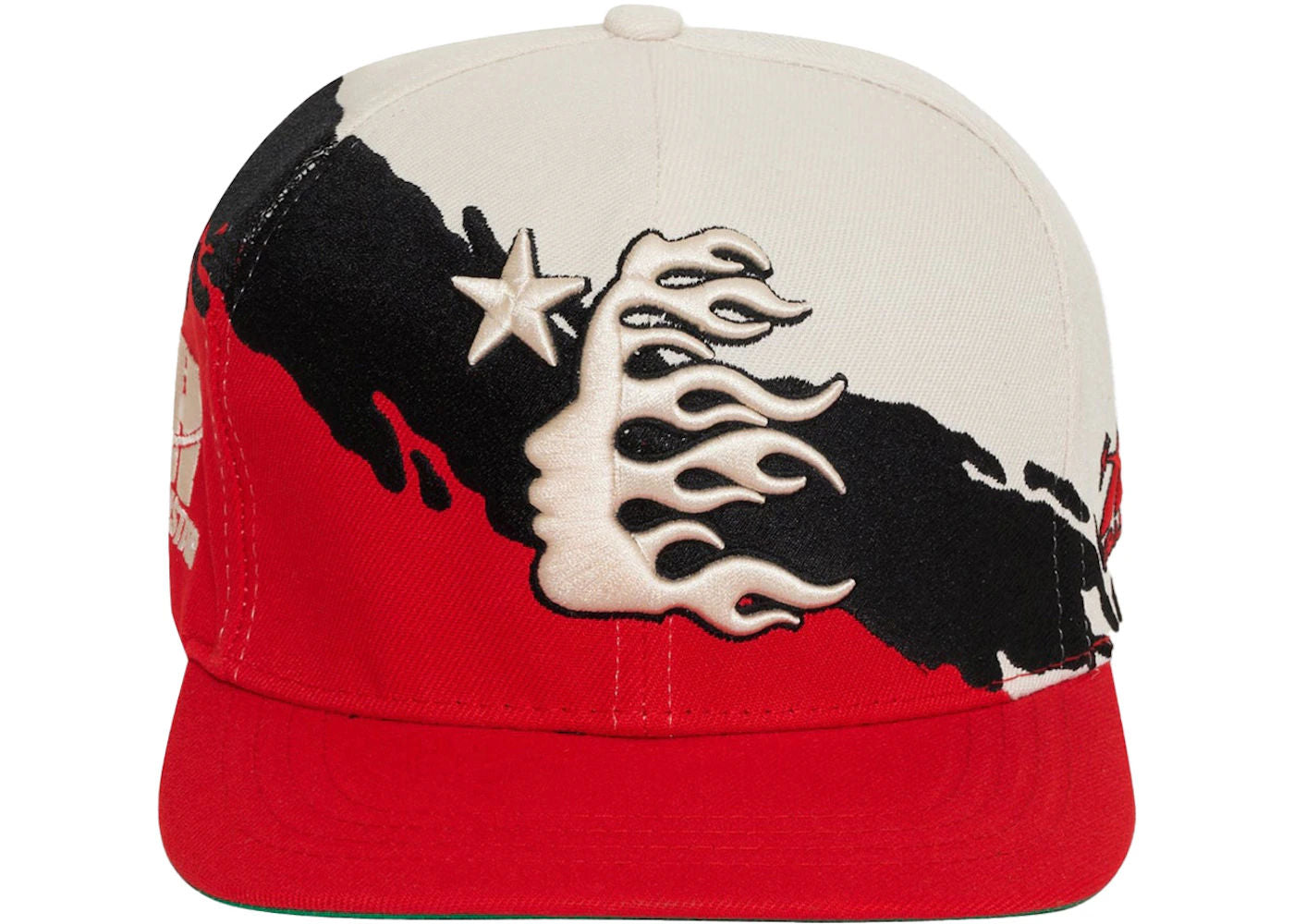 Hellstar Paintbrush Snapback Hat Red/Black