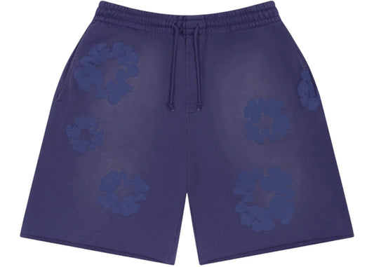 Denim Tears Mono Cotton Wreath Sweat Shorts Washed Blue