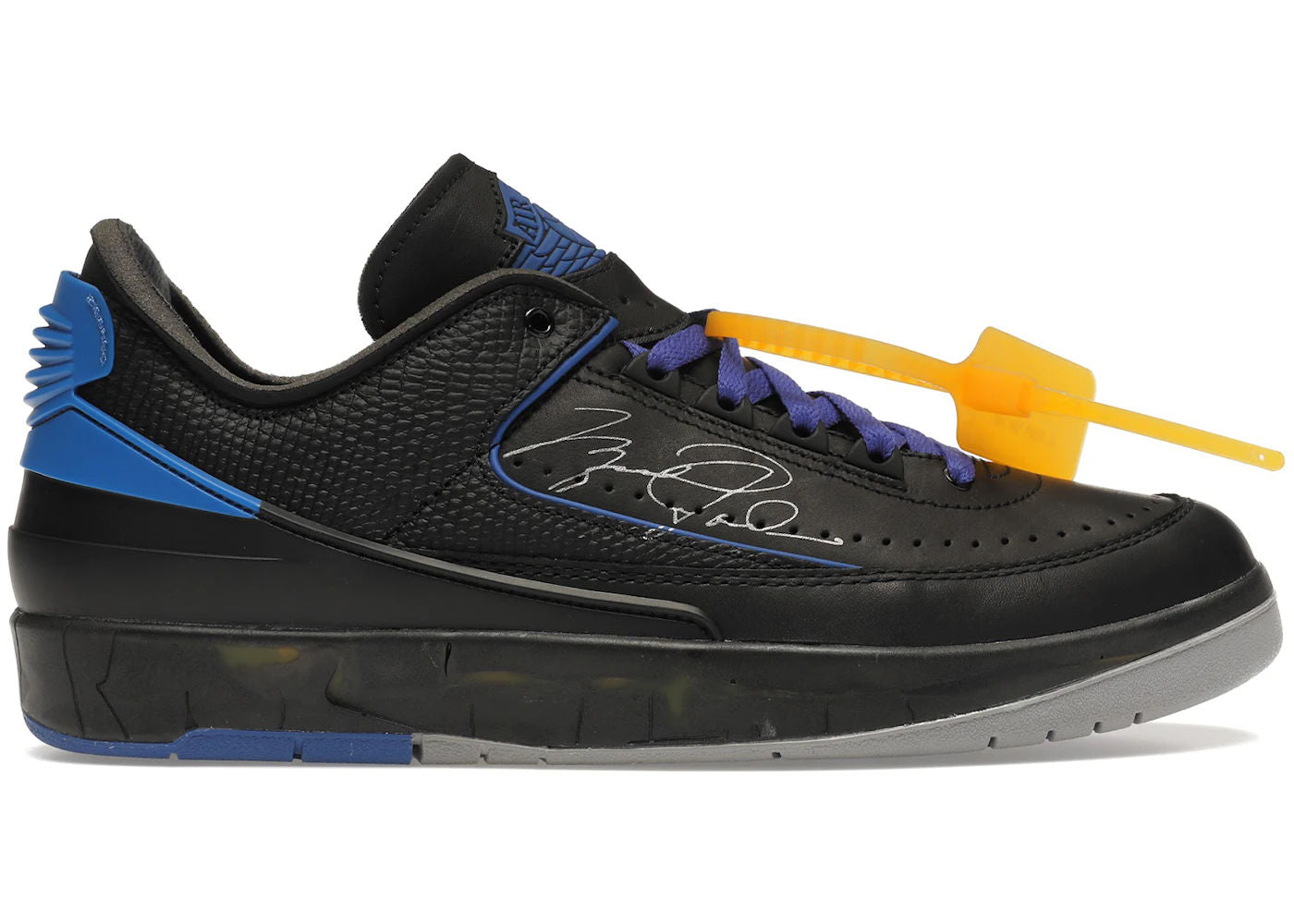 Jordan 2 Retro Low SP Off-White Black Blue size 9 - Used/Worn
