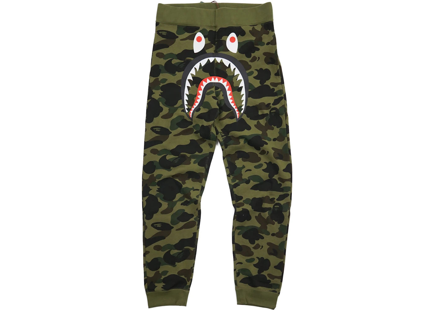 BAPE 1st Camo Shark Slim Sweatpants Green