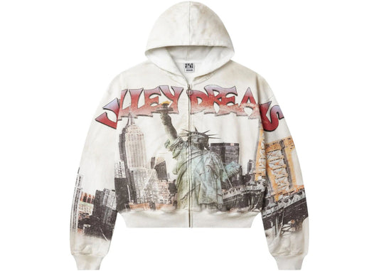 Vale Forever NYC Zip Up Hoodie White