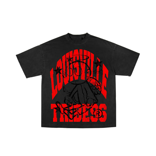 Tribe96 Louisville Tee Blk/Red